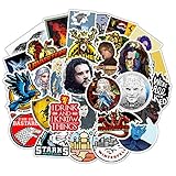 Game of_Throne Waterproof Stickers of 50 Vinyl Decal Merchandise Laptop Stickers for Laptops,...