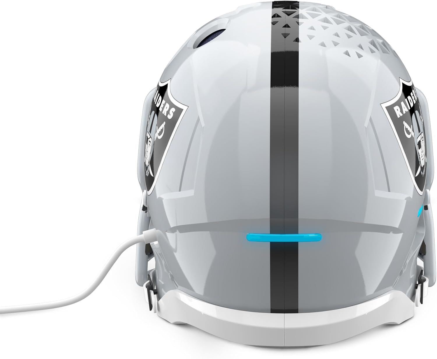 NFL Echo Dot Bundle: Includes Echo Dot | Deep Sea Blue and Limited-Edition NFL Helmet Stand | Las Vegas Raiders image 4