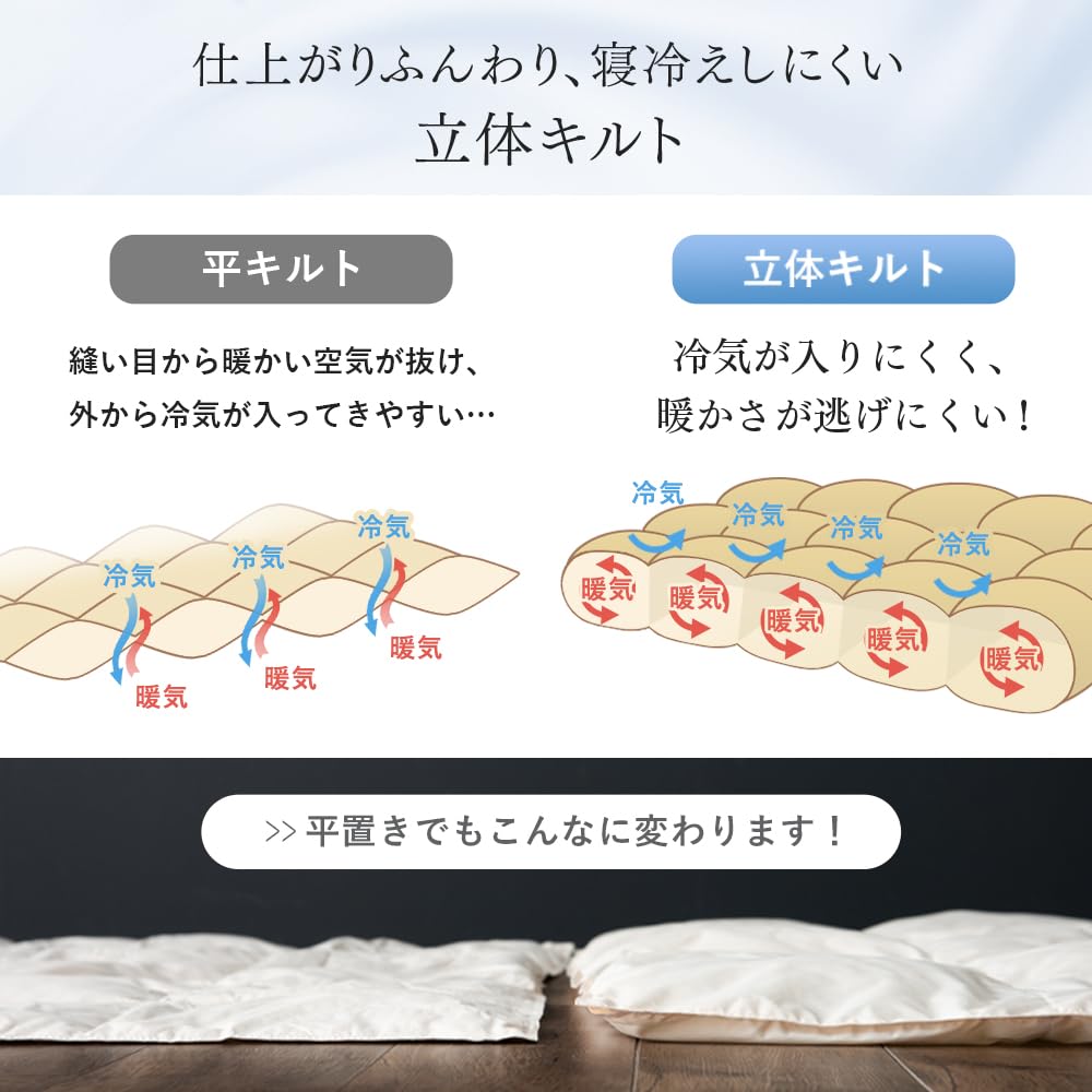 Amazon｜タンスのゲン 掛け布団 ダブル 日本製 洗える 羽毛 肌掛け