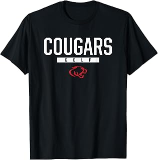 Crosby Cougars Logo Golf HS T-Shirt