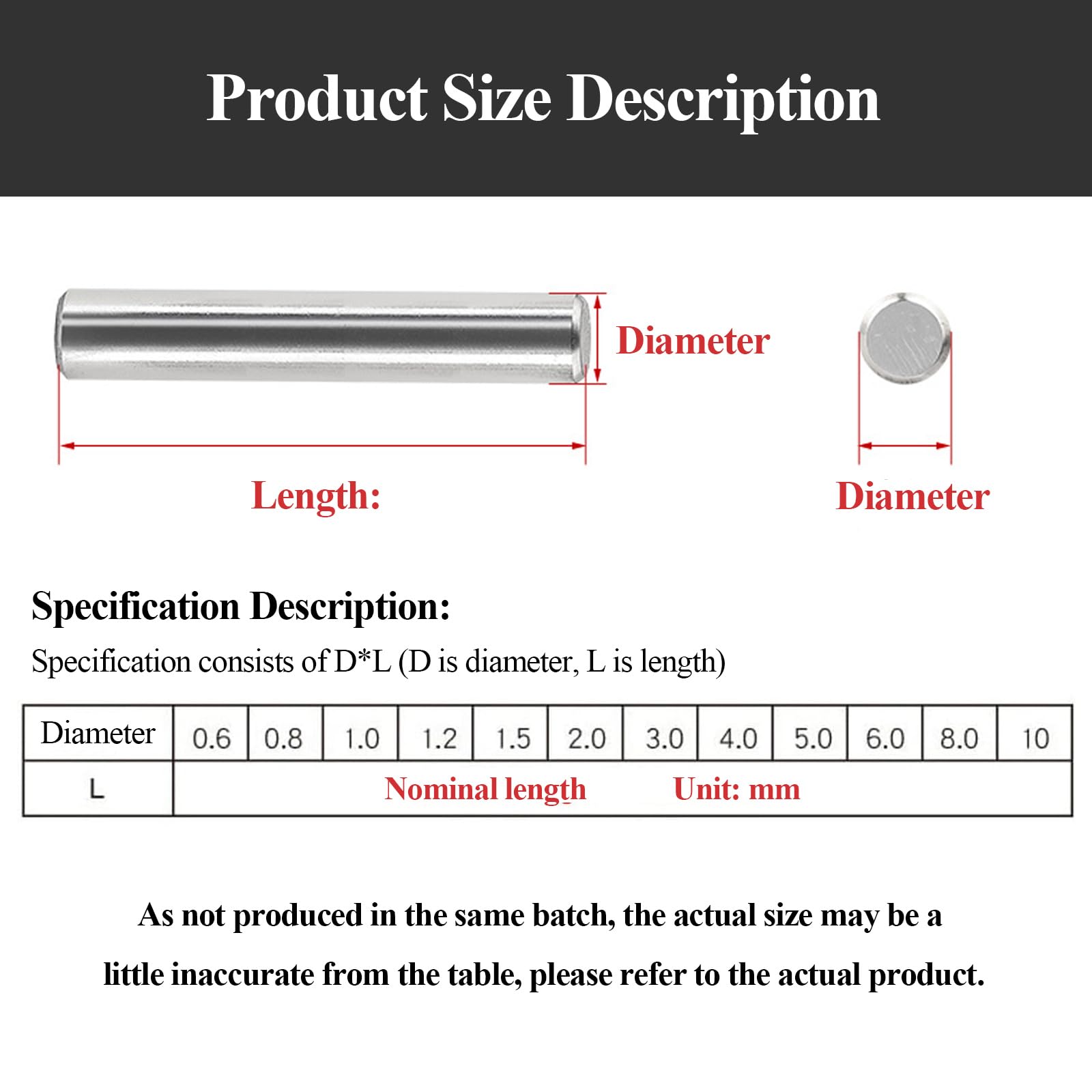 Double HH Steel Hitch Pin