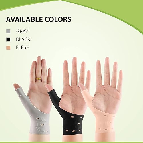 Miniatura 6 de Muñequera de gel para el pulgar, 4 piezas, muñequera impermeable para adaptarse a la mano izquierda y derecha, soporte para el pulgar, envoltura
