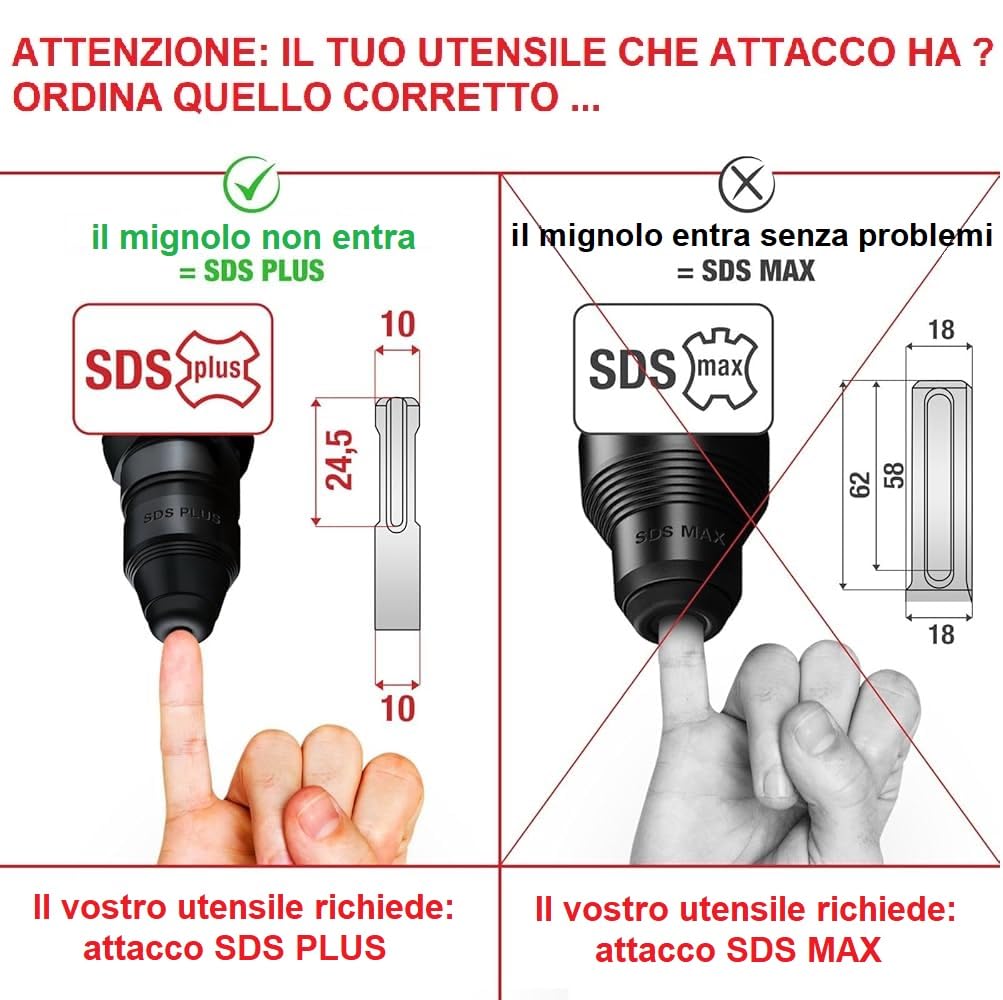FRESA A TAZZA CAROTATRICE (VARI DIAMETRI DISPONIBILI) PER TRAPANO + ASTA CON ATTACCO SDS PLUS DA 11 cm