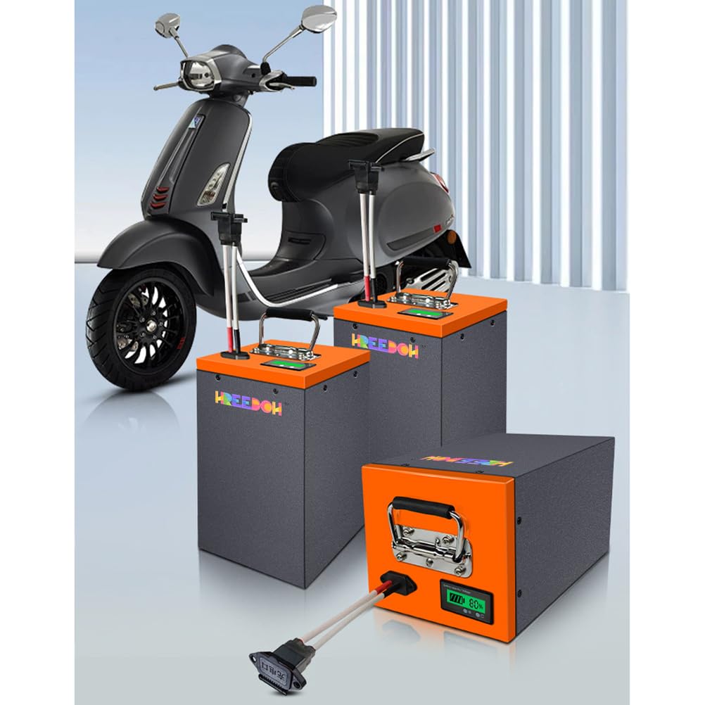 Motorradbatterie 48V 60V 72V LiFePO4 Batterie 12Ah 20Ah 30Ah 40Ah 50Ah 60Ah für 50-4400W Motor mit Ladegerät