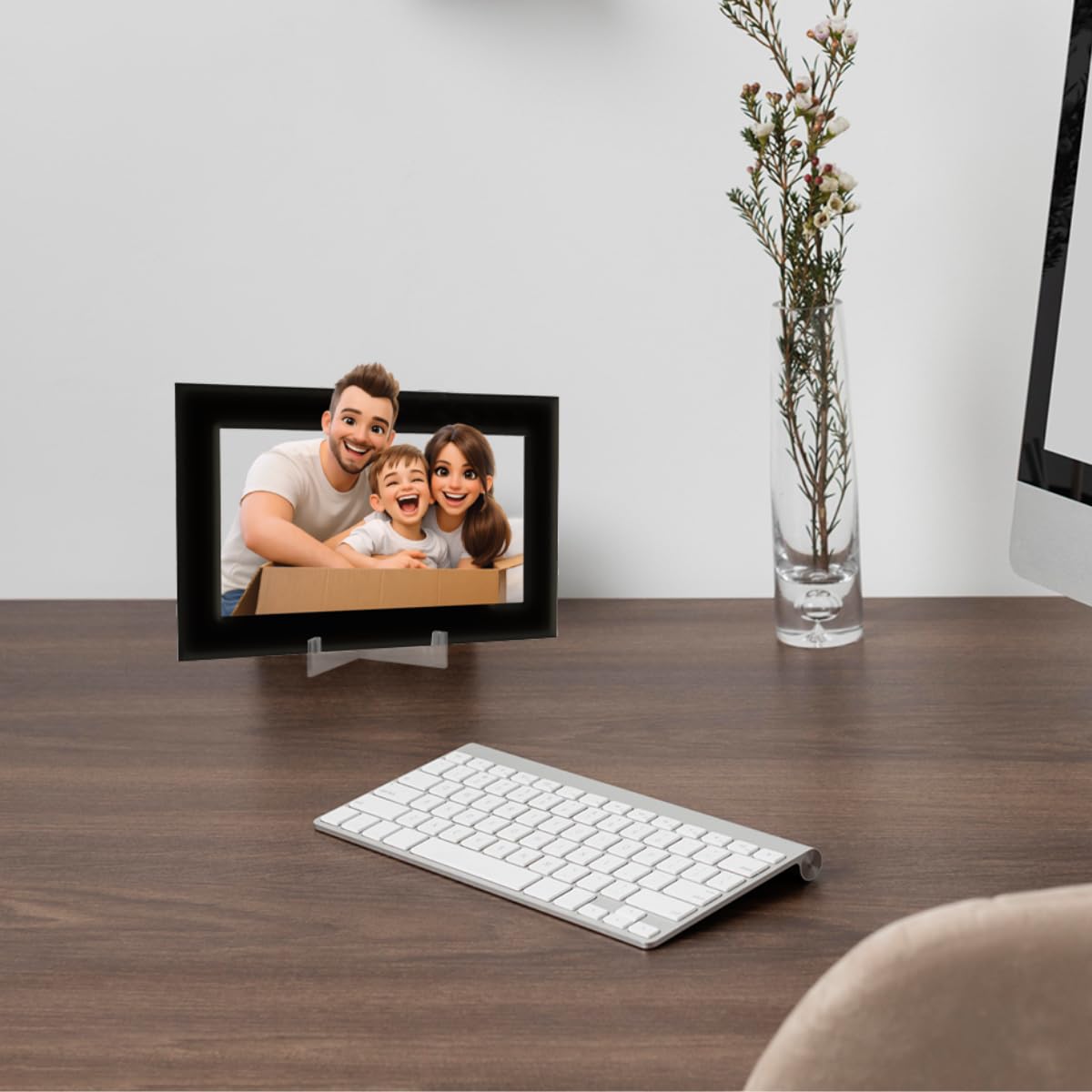 DEREGALOOS Marco Personalizado con Foto Estilo Animación 3D. Cuadro Artístico para Día de la Madre, Dia del Padre. Foto con Arte de Película. Regalo Original para Pareja, Familia — view 7