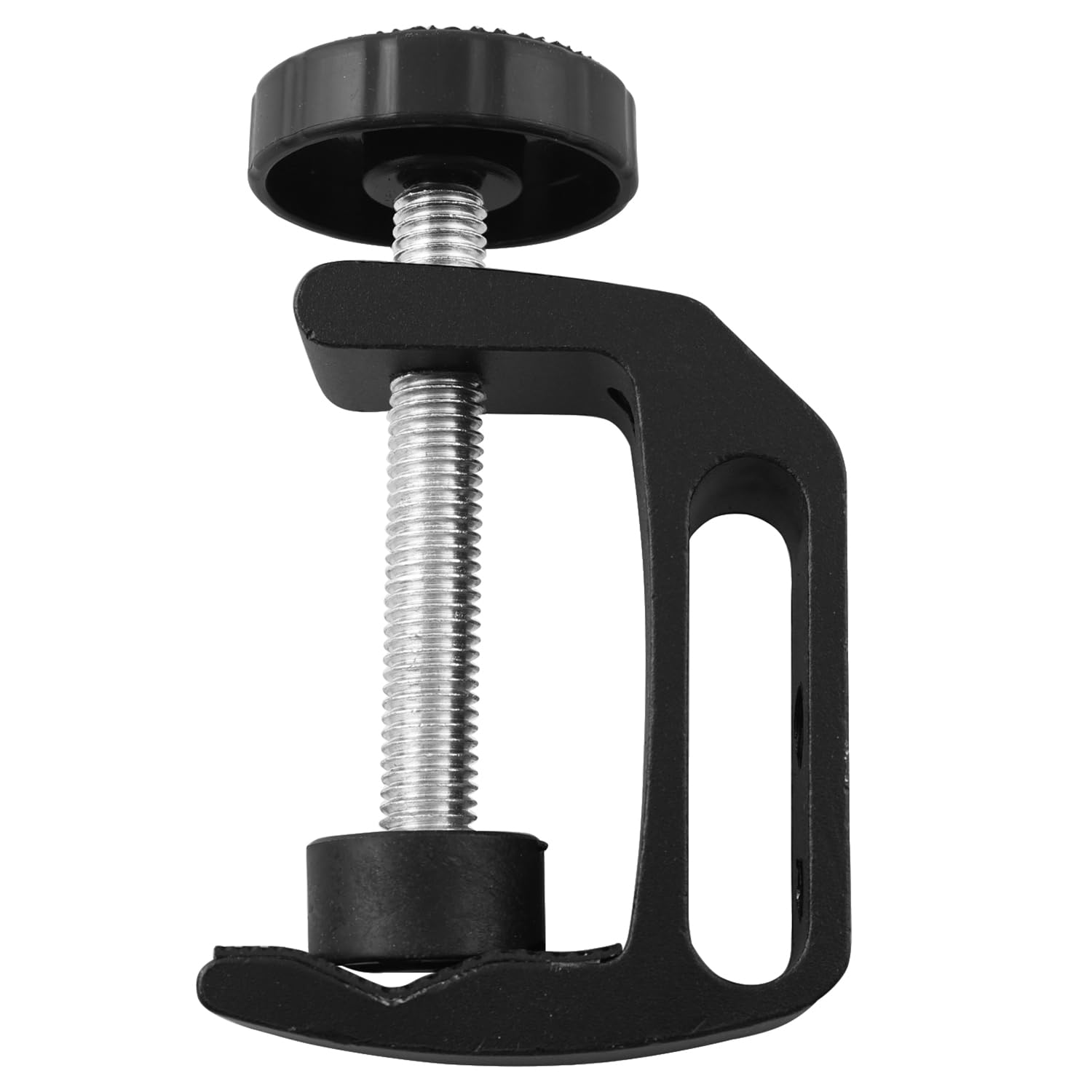 LQ Industrial Aluminum Alloy C-shaped Desktop Clamp Bracket Small Size Universal C-shaped Flash Camera Tripod Photography Stand for Desktops Office Desks Benches Workbenches and Pillars