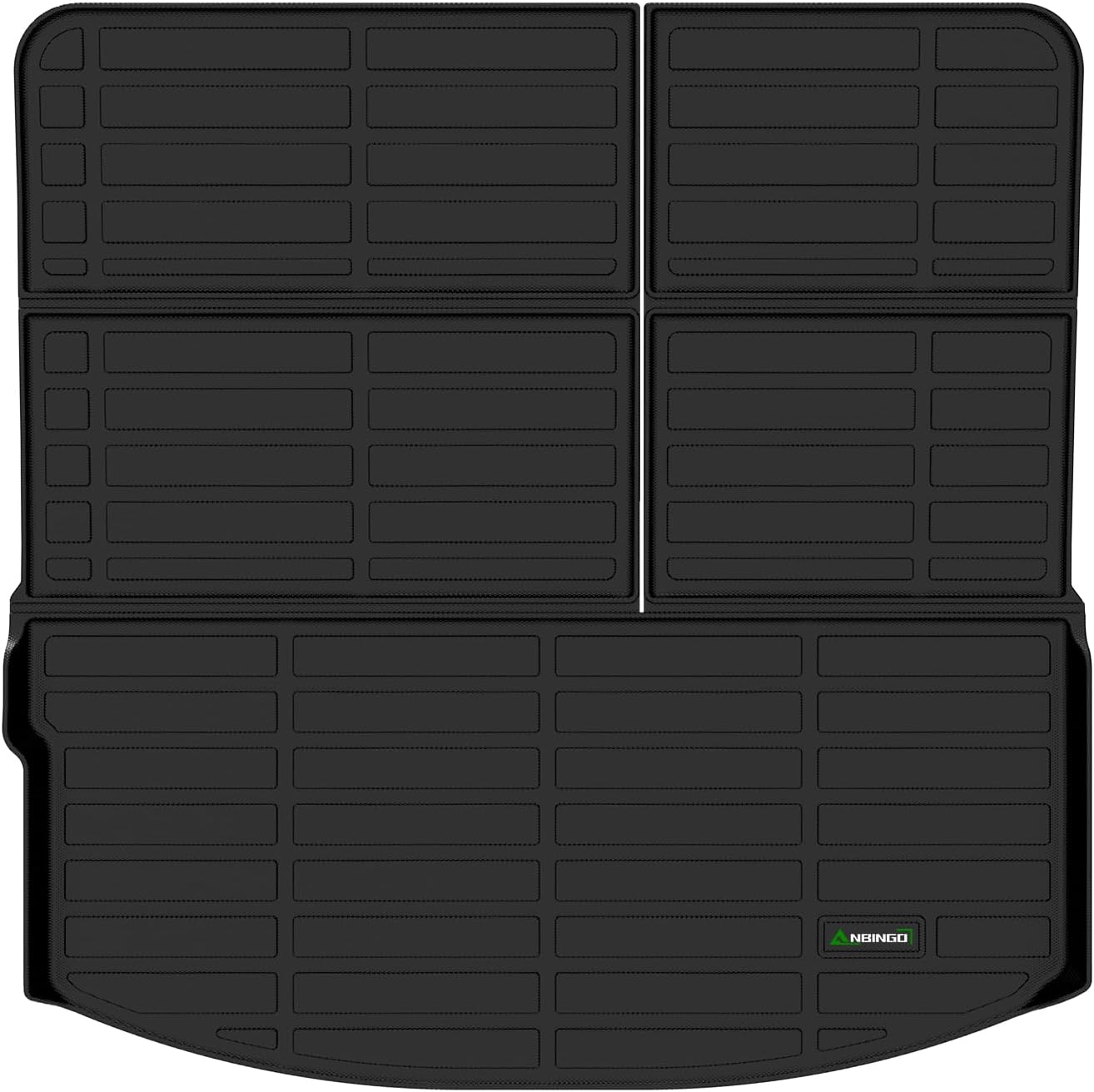 ANBINGO® Cargo Liner for 2024 2025 CX-90 & 2024 Mazda CX90 PHEV (Plug in Hybrid) 7&8 Seater TPE All Weather Car Trunk Mazda Mats Waterproof Non-Slip 60/40 Split Folding Rear Seat