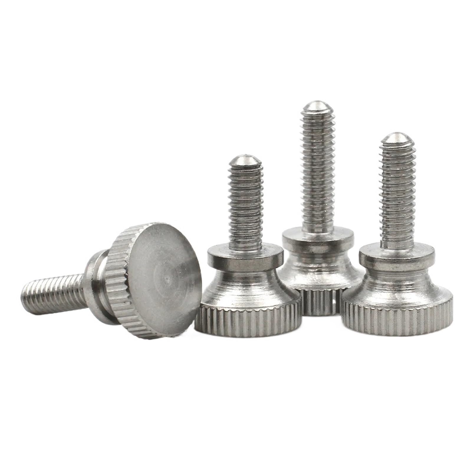 Compatibile con 1/2/5/10 pezzi M2 .5 M3 M4 M5 M6 Acciaio inossidabile 304 Serrare a mano Manopola zigrinata Vite a testa Lunghezza bullone = 3-35mm(5pcs,M6 x 30mm)