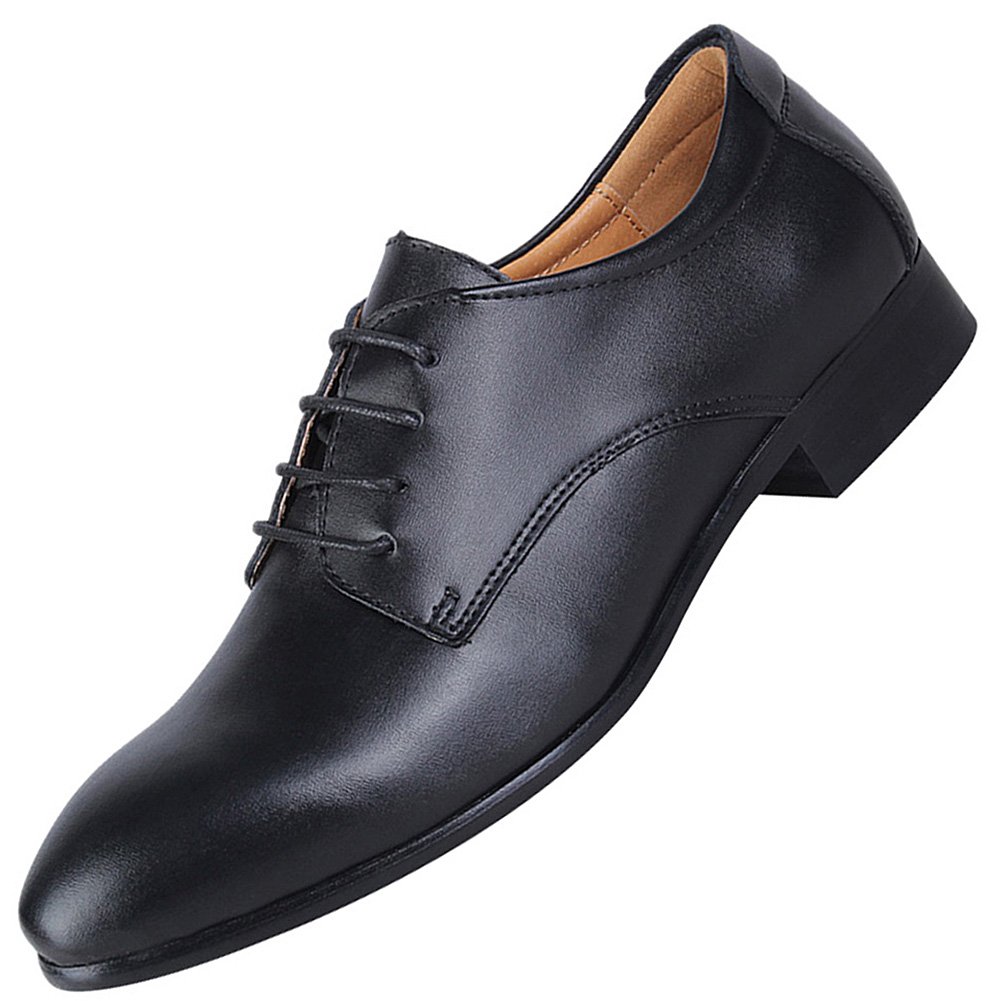 ANUFER Hombres Inteligente Cuero Genuino Zapatos de Vestir Formal Negocio Derby Cordones