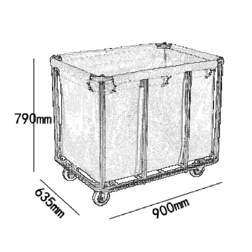 Carrello portabiancheria pesante e mobile, con ruote, extra largo, marrone, supporta 100 kg, perfetto per uso domestico e lavanderia