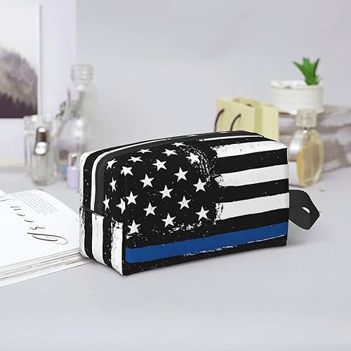 Miniatura 7 de Bolsas de maquillaje grandes para mujer, bolsa de cosméticos impermeable, bolsa de maquillaje de doble cara, bolsa de aseo con cremallera para