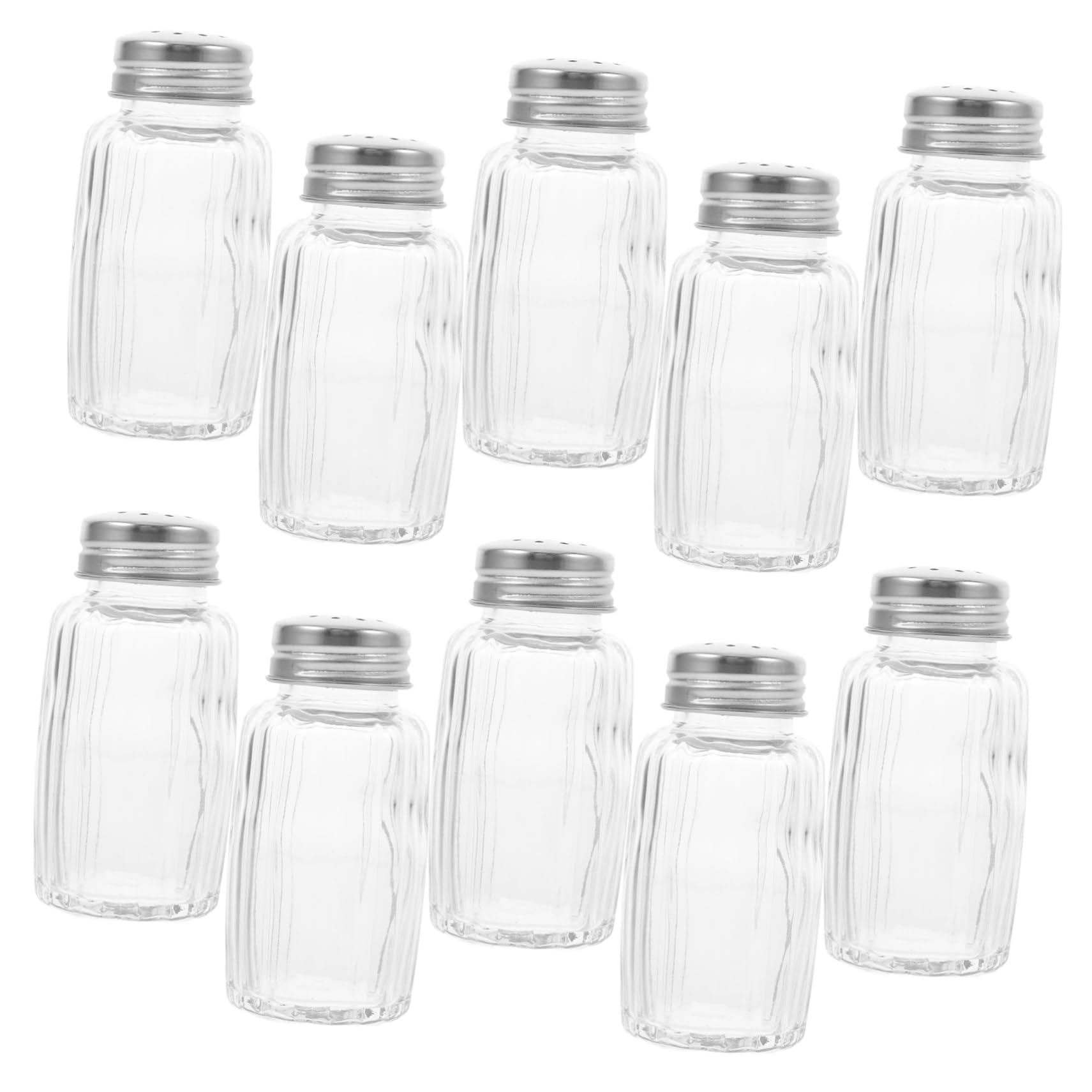 Pots à Condiments Facile à Doser SOLUSTRE 10 Salières Poivrières Verre