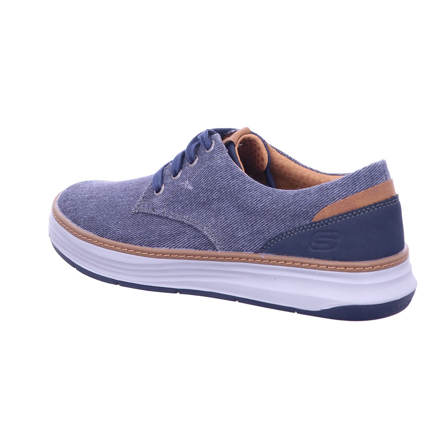 Skechers Moreno - Ederson OxfordHombre | Casual, espuma viscoelástica refrigerada por aire, soporte de arco Goga Mat, cordones