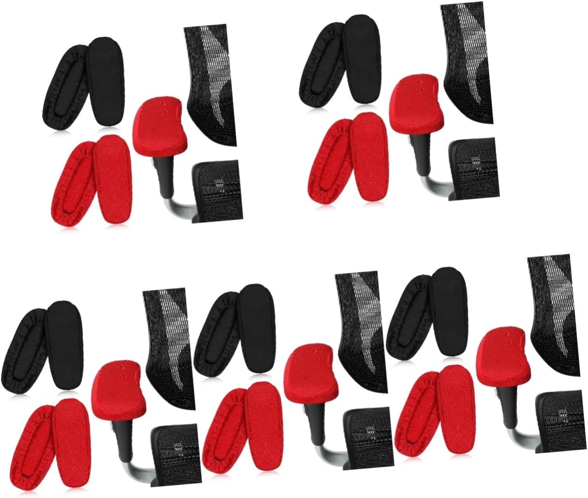 20pcs Comfortable Office Chair Armrest Pads Desk Chair Arm Covers Breathable Material Classic Colors Multi-Purpose