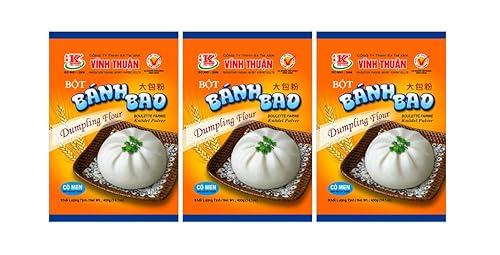 Vinh Thuan Mezcla de harina de bola de masa hervida — Bot vietnamita Banh Bao — 1 bolsa (14.1 onzas, paquete de 3)