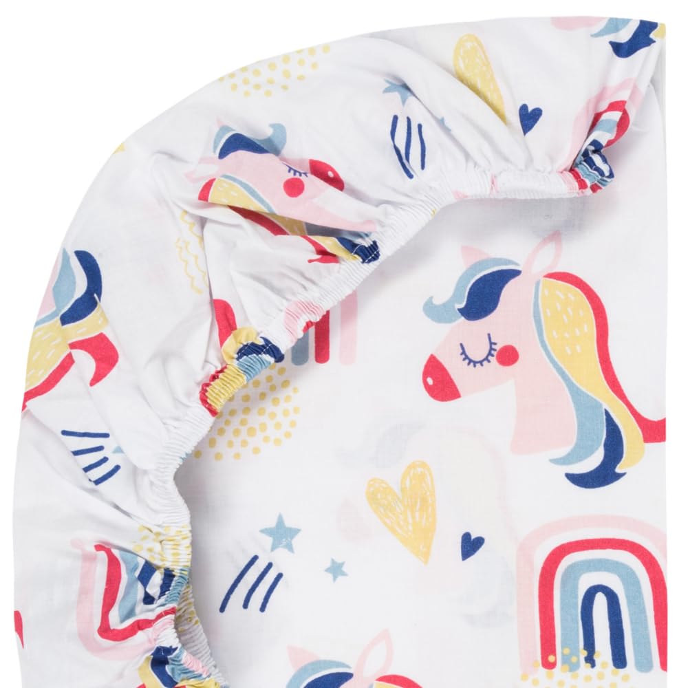 FlyIdeas Set 2 Lenzuola per Next to Me 50x83 cm + 1 Coprimaterasso Next to Me Impermeabile – 100% Cotone – Lenzuola Next2Me Compatibili, Morbide e Traspiranti