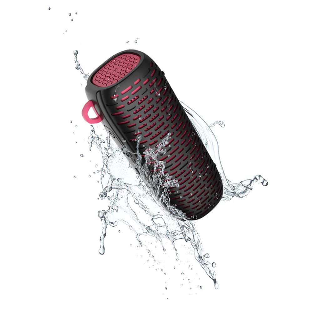Wanglx Speakers Red Wireless Bluetooth Speaker With Hook Outdoor Ipx4 Waterproof Mini Bluetooth 4.1 Portable Bicycle Subwoofer Computer Speaker Small And Convenient Handsfree Call,