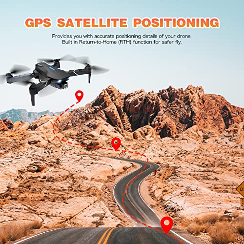 Faltbare GPS-drohne Mit 4k Uhd-Kamera Für Erwachsene mit, 5G WiFi FPV-übertragung, Folge mir, Rundflug, Start/Landung… – Bild 8