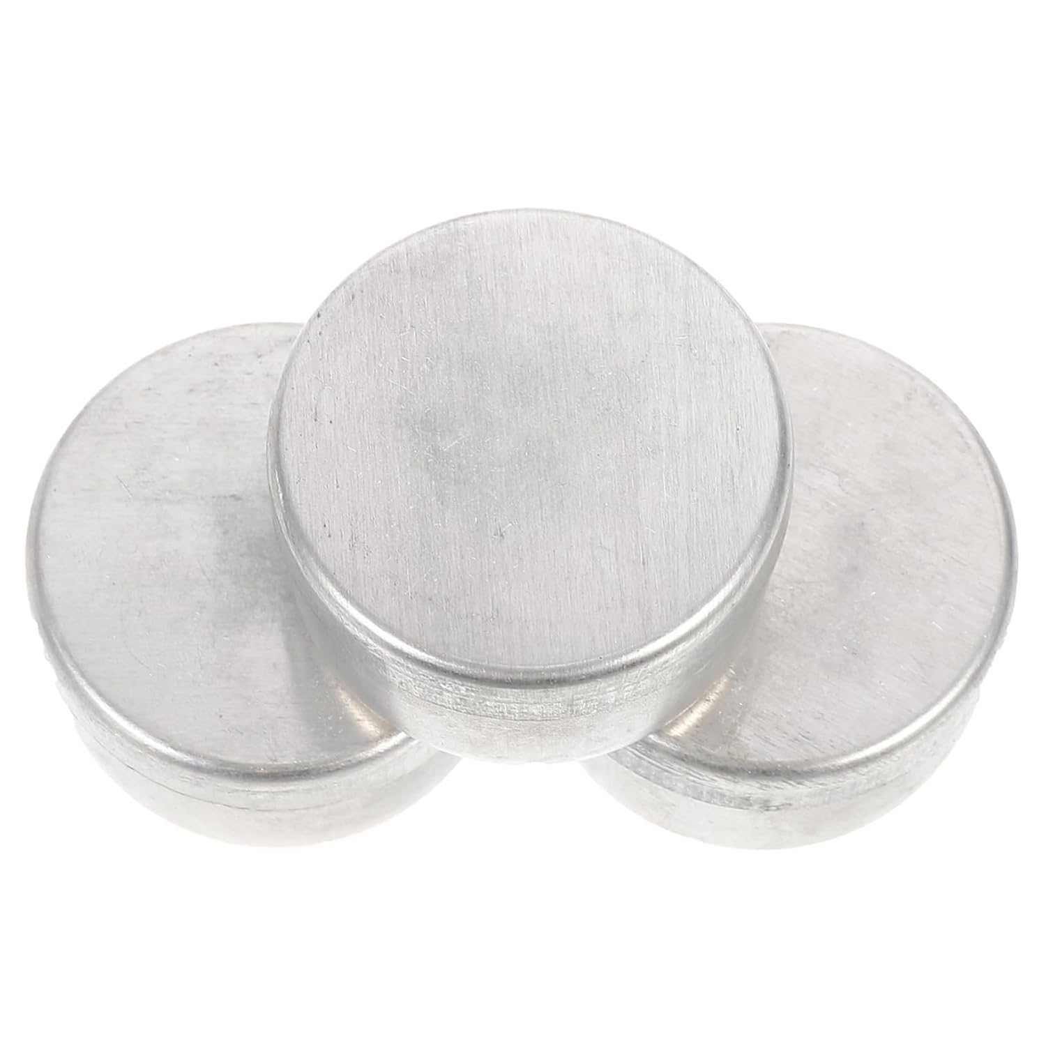 OUNONA 3pcs Aluminum Weighing Dish Set Soil Collection Jars Sturdy Weighing Holders for Laboratory Use for Experiments and Teaching Labs and Research Institutes