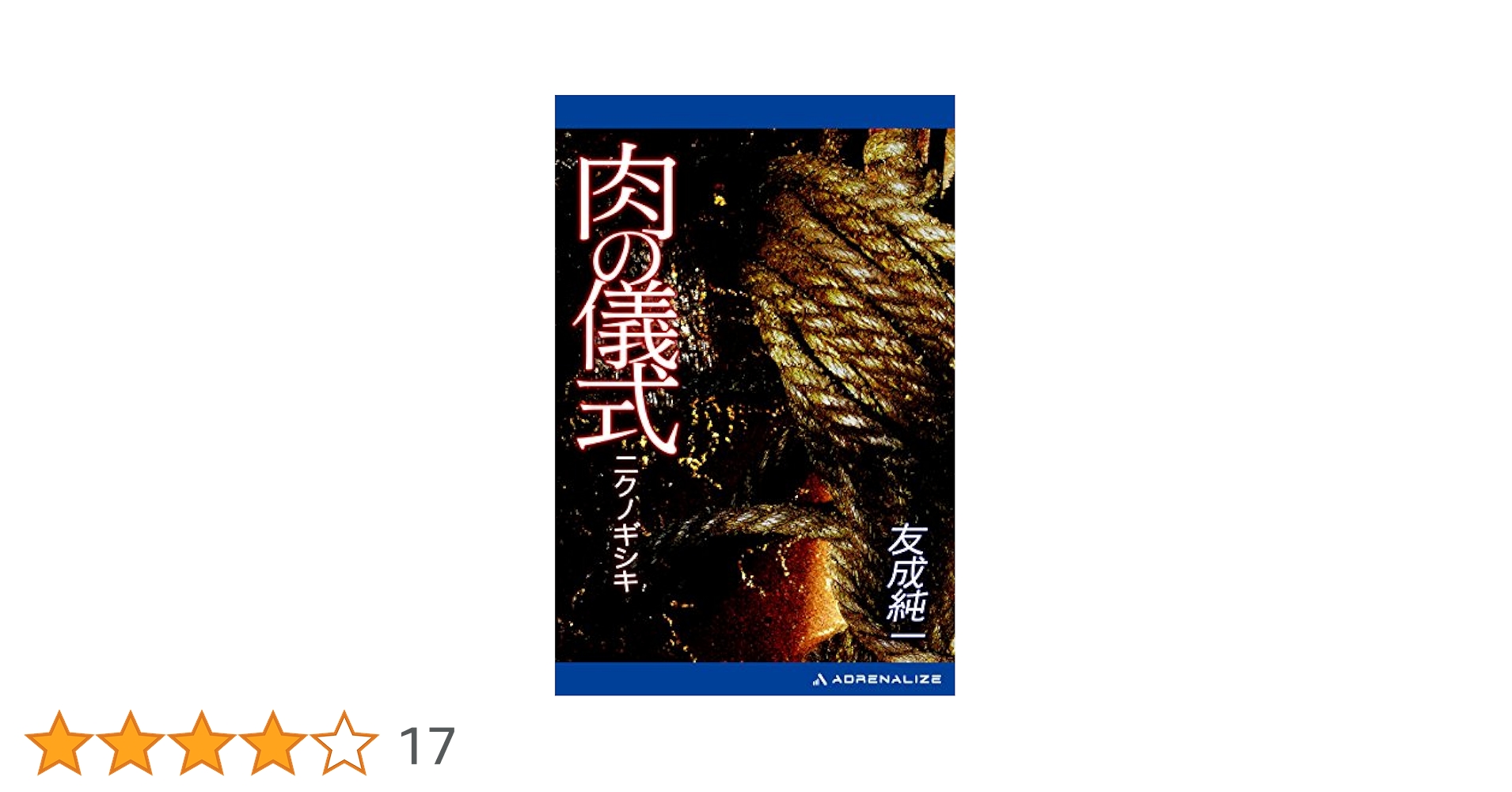 【希少品】肉の儀式　友成純一　 SNIPER NOVELS ミリオン出版 91Fy0j2ctfL._UF350,350_QL50_.jpg
