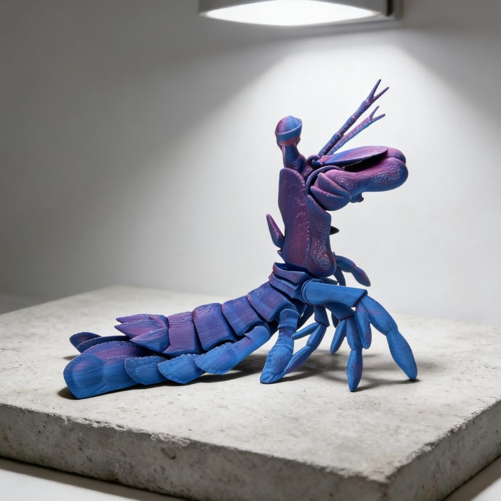 3D Modliszka Krewetka Fidget Zabawka, Wonder Creature Dekoracja Domowego Biura
