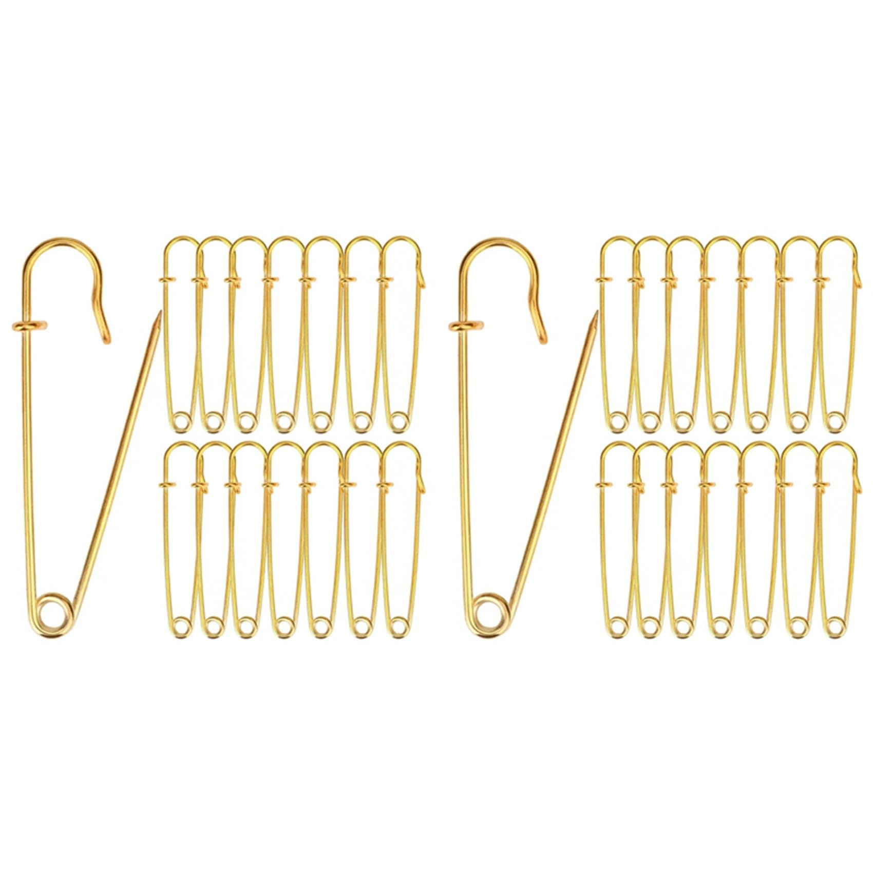 Vjsujehgy 30PCS 4 Inch Extra-Large Safety Pins Large Safety Pins Large Safety Pins Heavy Duty for Blankets Steel Safety Pins