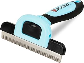 Wooflix Deshedding Comb and Grooming Tool Brush for Dogs and Cats - Removes Loose Hair, Tangles, & Mats - Reduces shedding by up to 95% - (Large) (Updated Version)