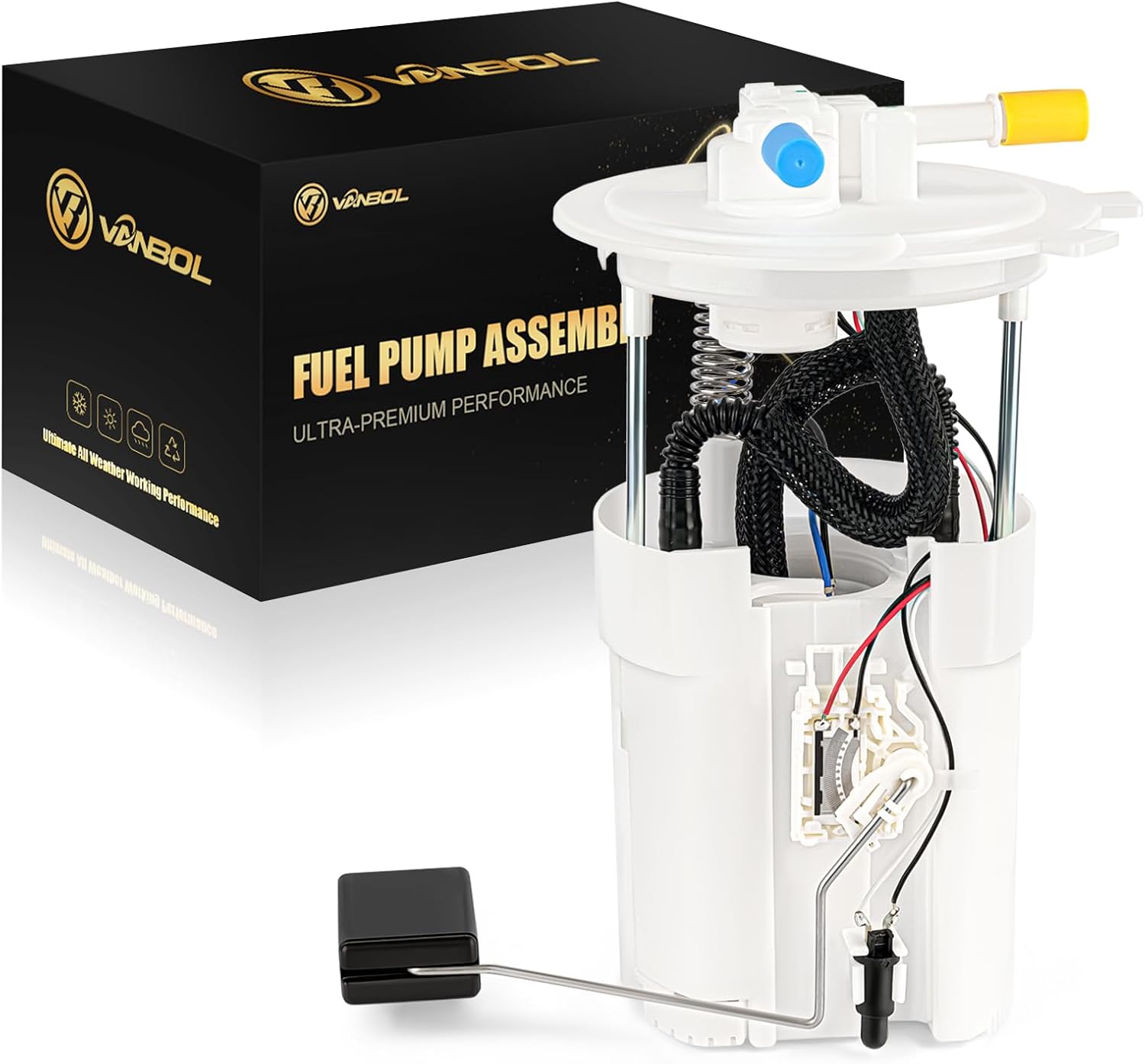 Electric Fuel Pump Module Assembly Compatible with Nissan Altima 2007-2013 Maxima 2009-2014 L4 V6 2.5L 3.5L Gas Replace E8755M P76400M FG0986 17040JA00A VANBOL0023