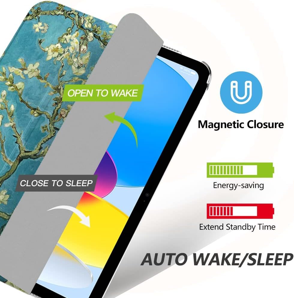 Image of ProElite Case Cover for Realme Pad 2 11.5 inch Cover, Smart Flip Case Cover for Realme Pad 2 11.5 inch Translucent Back with Stylus Pen, Flowers