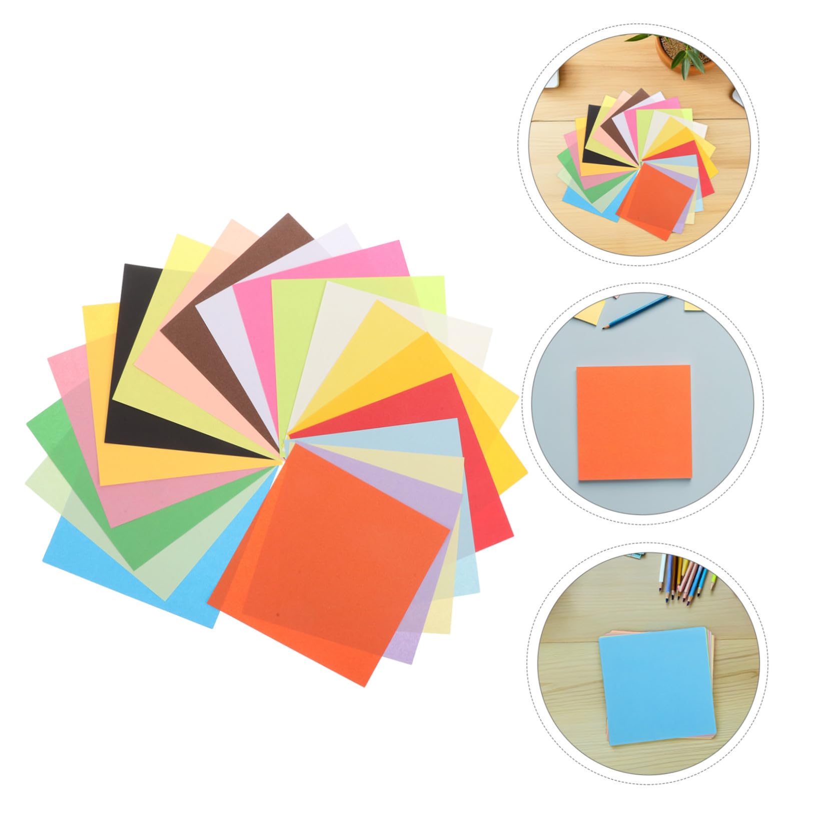 600piezas Papel Origami Colores Cuadrados Doble Cara Manualidades Escolares Familiares