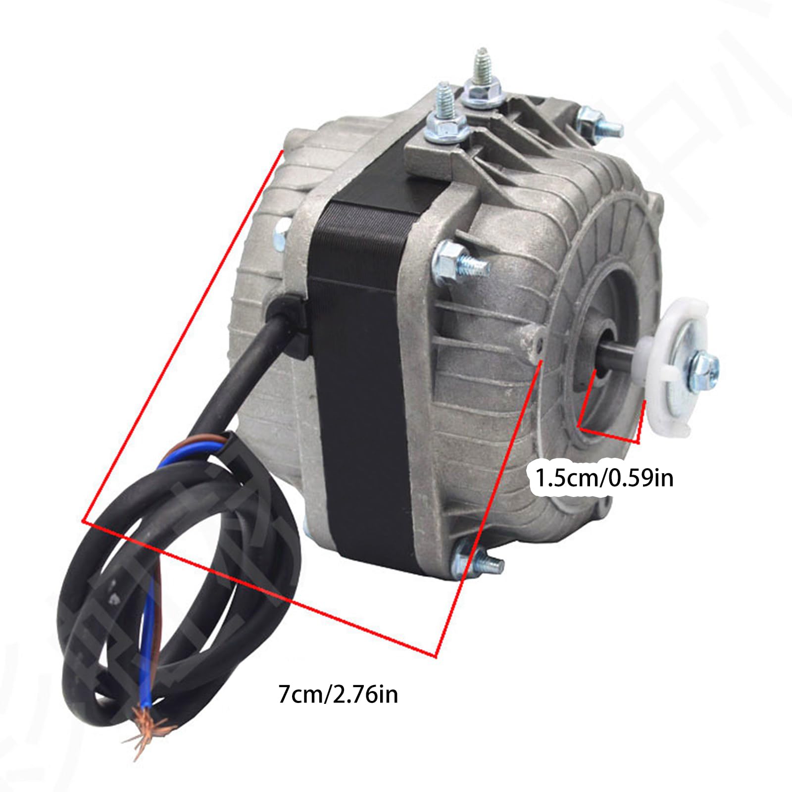 Motor de ventilador de refrigeración multifuncional para todos los congeladores de refrigerador, configuración simple, adecuado para eficiencia del condensador