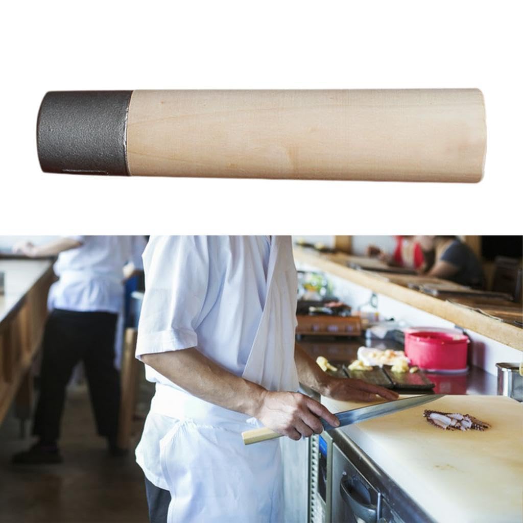 4x Manico per Da Cucina,Riparazione Fai Da Te,Impugnatura Comoda,Materiali per Artigianato,Manico per Riparazione,Manico per Sashimi