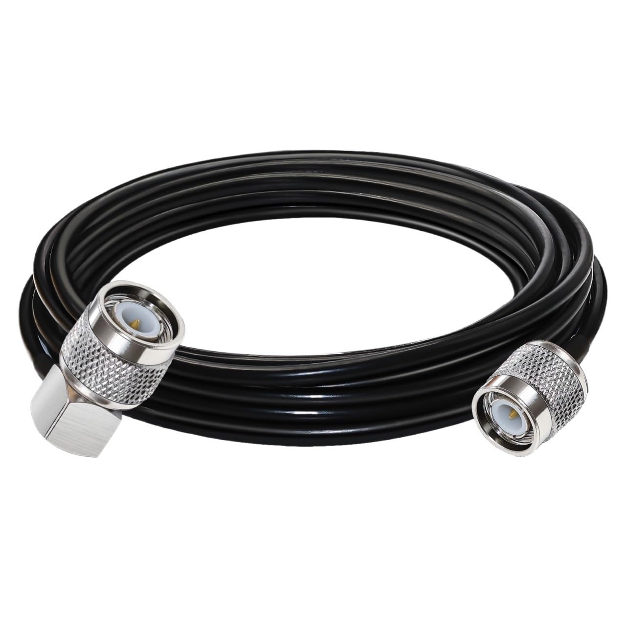 LIHUA RG58 kabel koncentryczny wtyczka męska do męskiego kąt prosty W/i/Fi an/te/na przedłużacz kabel o niskiej stratności 30 cm 50 cm 1M-5 m (3 m)
