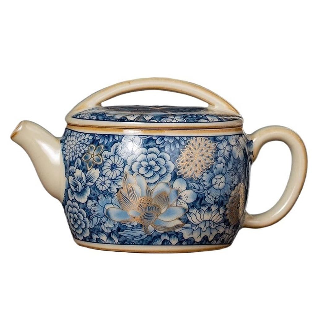 FJQFHH Japanese ceramic tea pot, Ceramic Teapot Home Kung Fu Tea Set With Filter Single Pot 140ML