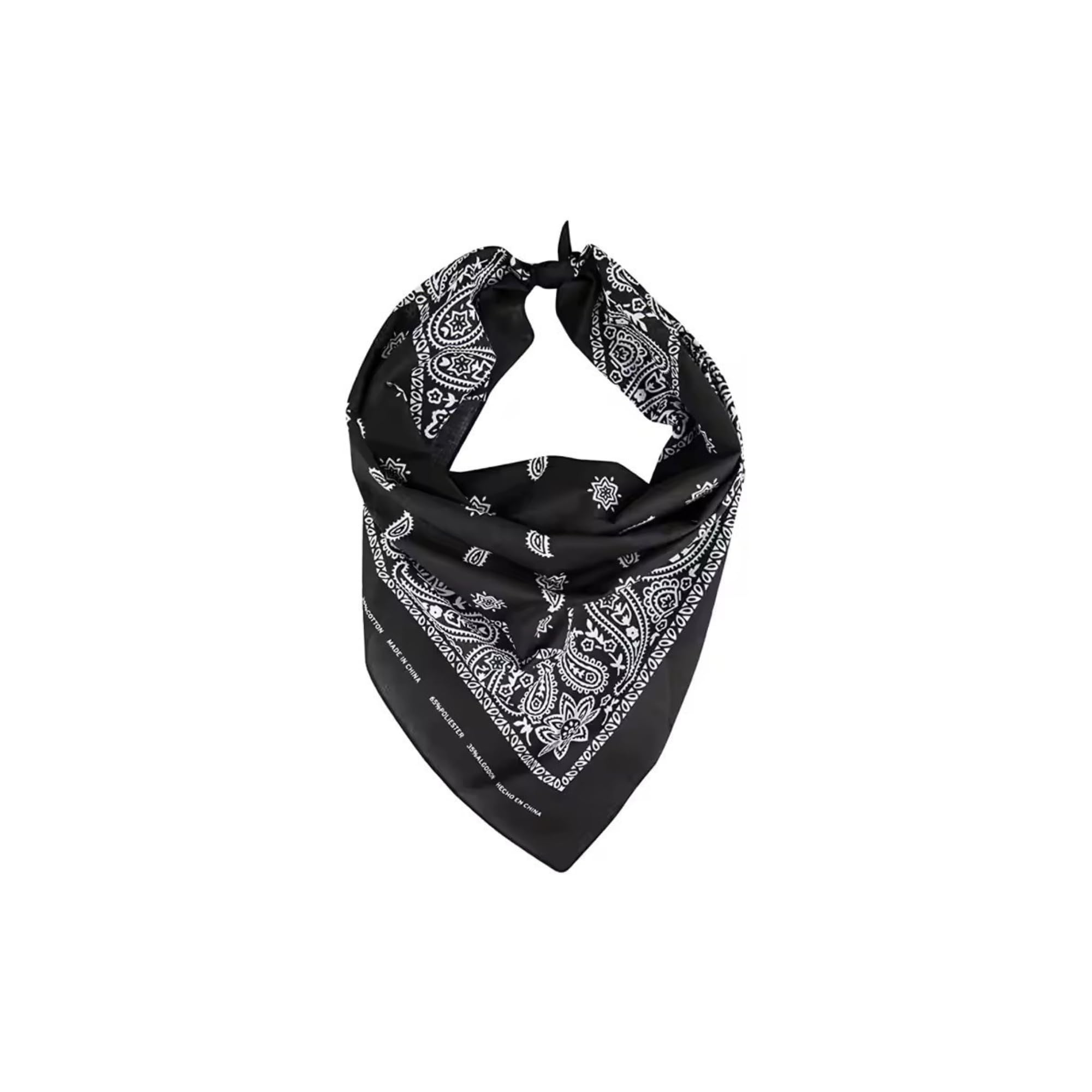 Cotton Paisley Pattern Bandana's Square Scarf Headwear for Men & Women | Soft & Breathable Head Wrap, Face Mask, Neckerchief, Wristband (22"x22") Multipurpose Fashion Accessory 1 Pcs