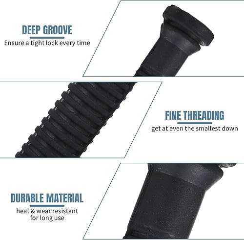 Miniatura 3 de Frienda 150 dedos desplumadores de pollo para máquina desplumadora, dedos de goma negra, traje de depilación, agujeros de 34 pulgadas para pollo,