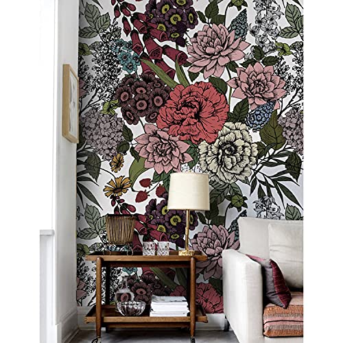 Papier peint auto-adhésif fleurs d'automne pour cuisine et meuble - 2