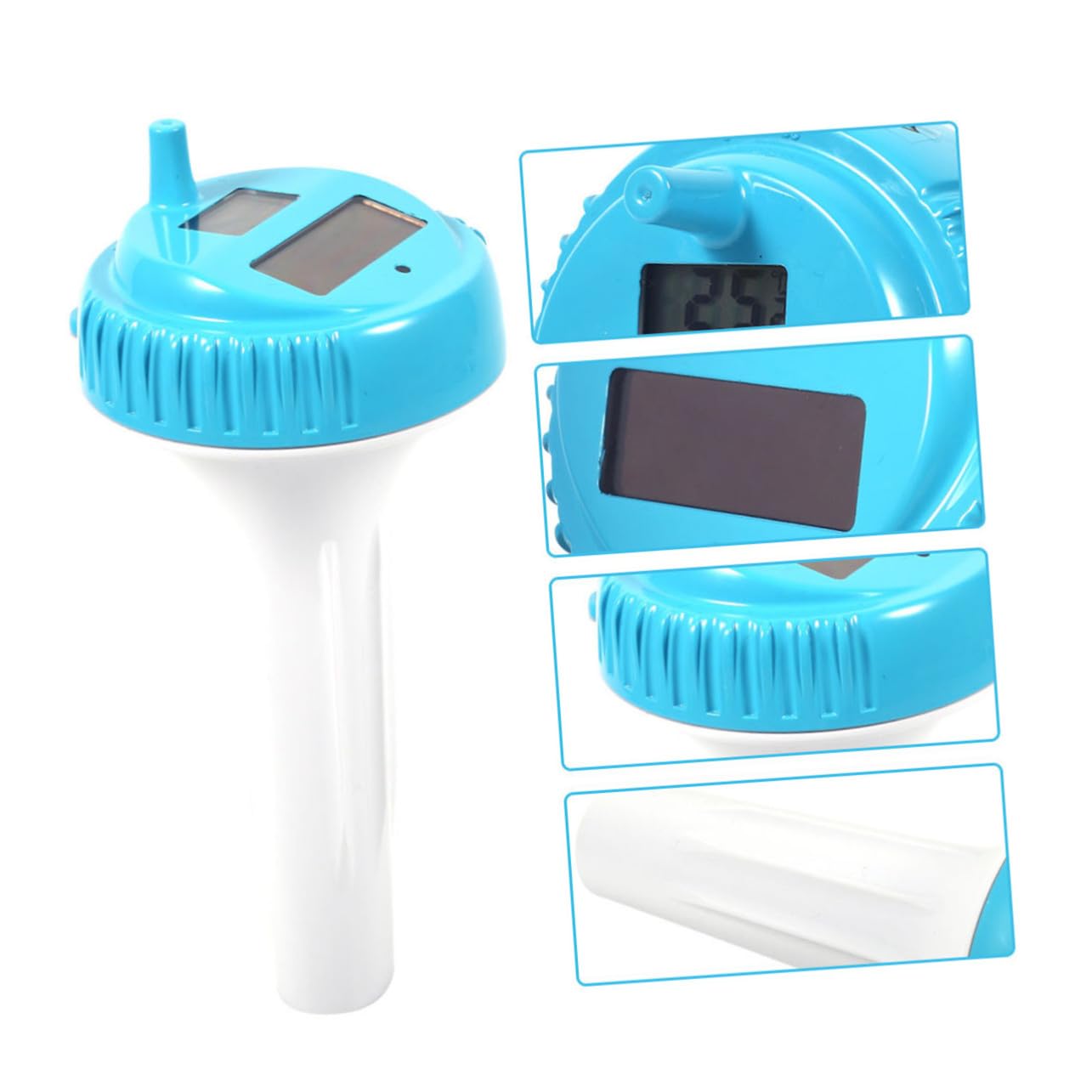 Hemobllo Termometro Digitale Galleggiante Wireless per Piscina e Spa Monitor Temperatura Acqua Design Coperchio Vite