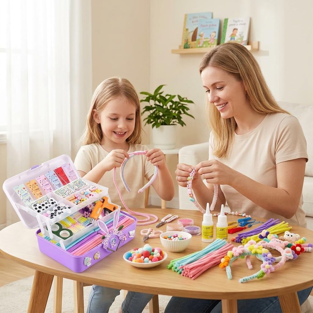 Nishiyuenyi Kit Manualidas Limpia para Niños, incluidos, Materiales para niños, Actividas en casa, style to 1