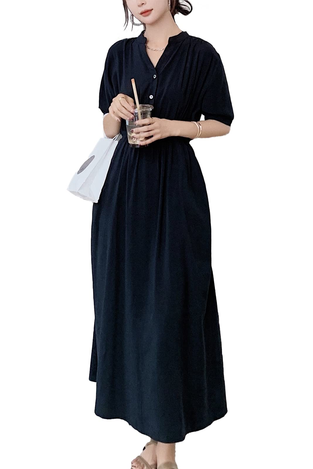 Amazon.co.jp: [Chubikime] ロングワンピース