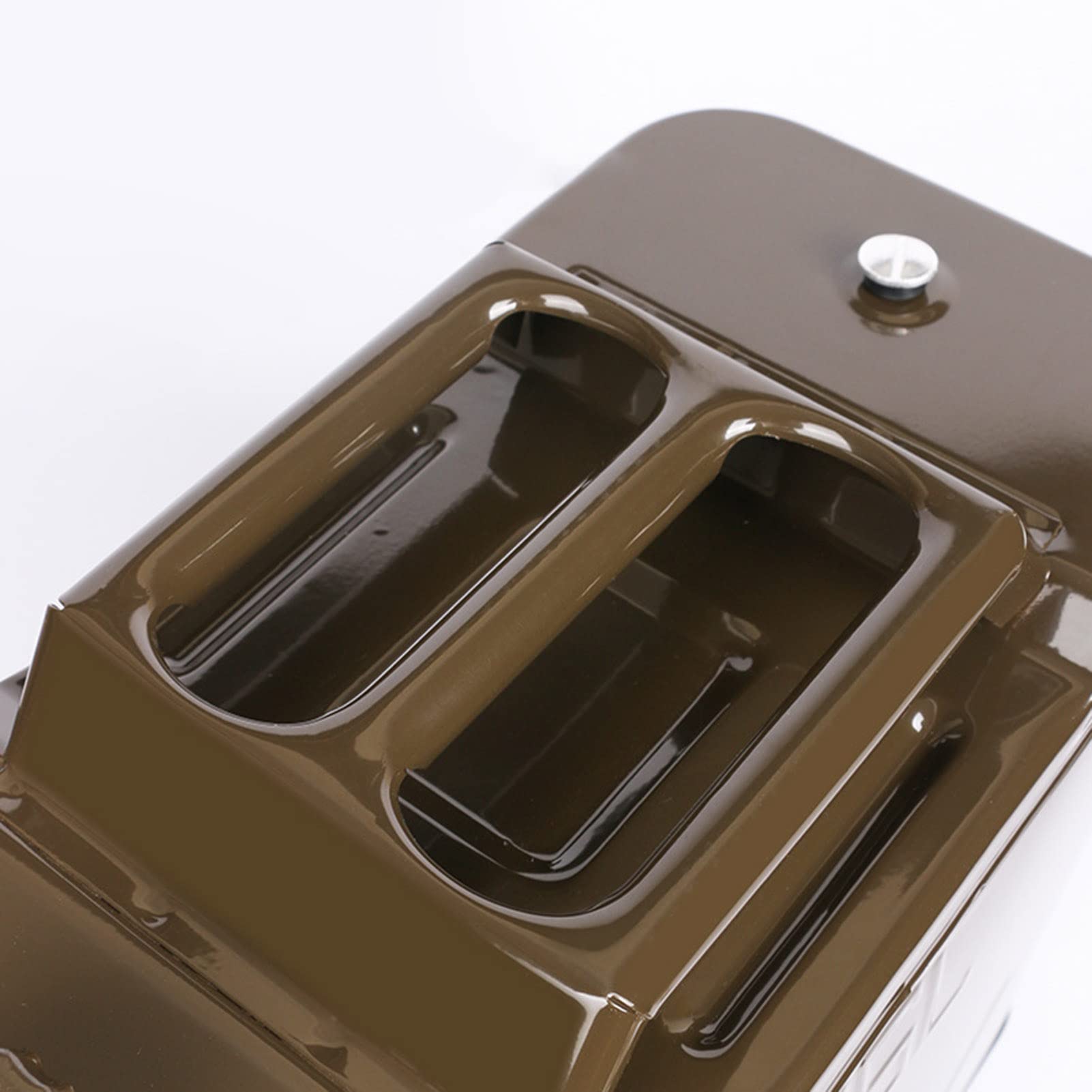 Tanque de Combustible portátil Jerry Can, Garrafa de Gasolina y Diésel en Metal con Mango de 3 Barras para Motocicleta SUV ATV Dirt Bike Coche Barco Vehículo
