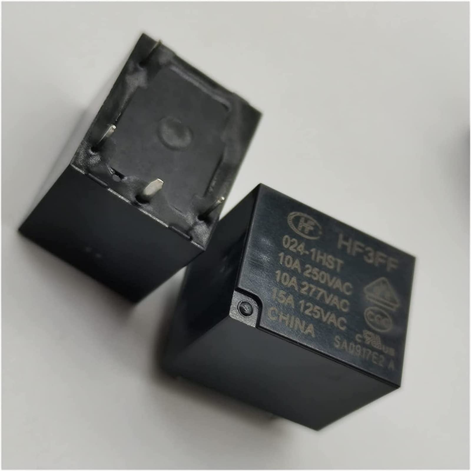 Relé 5pcs HF-3FF-5 005 009 12 012 24 024 for electrodomésticos(HF3FF-024-1HST-4pin)