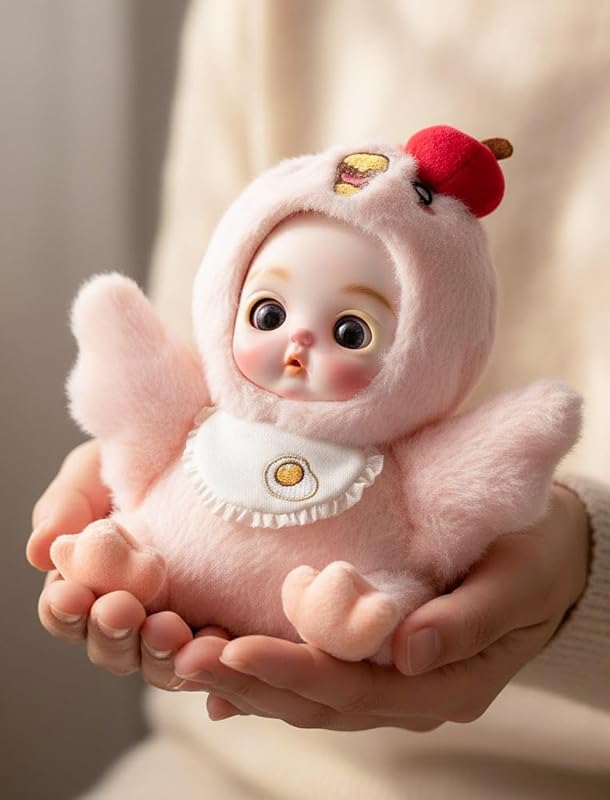 6 Inch Porcelain Doll with Cotton Body, Small Collectible Dolls