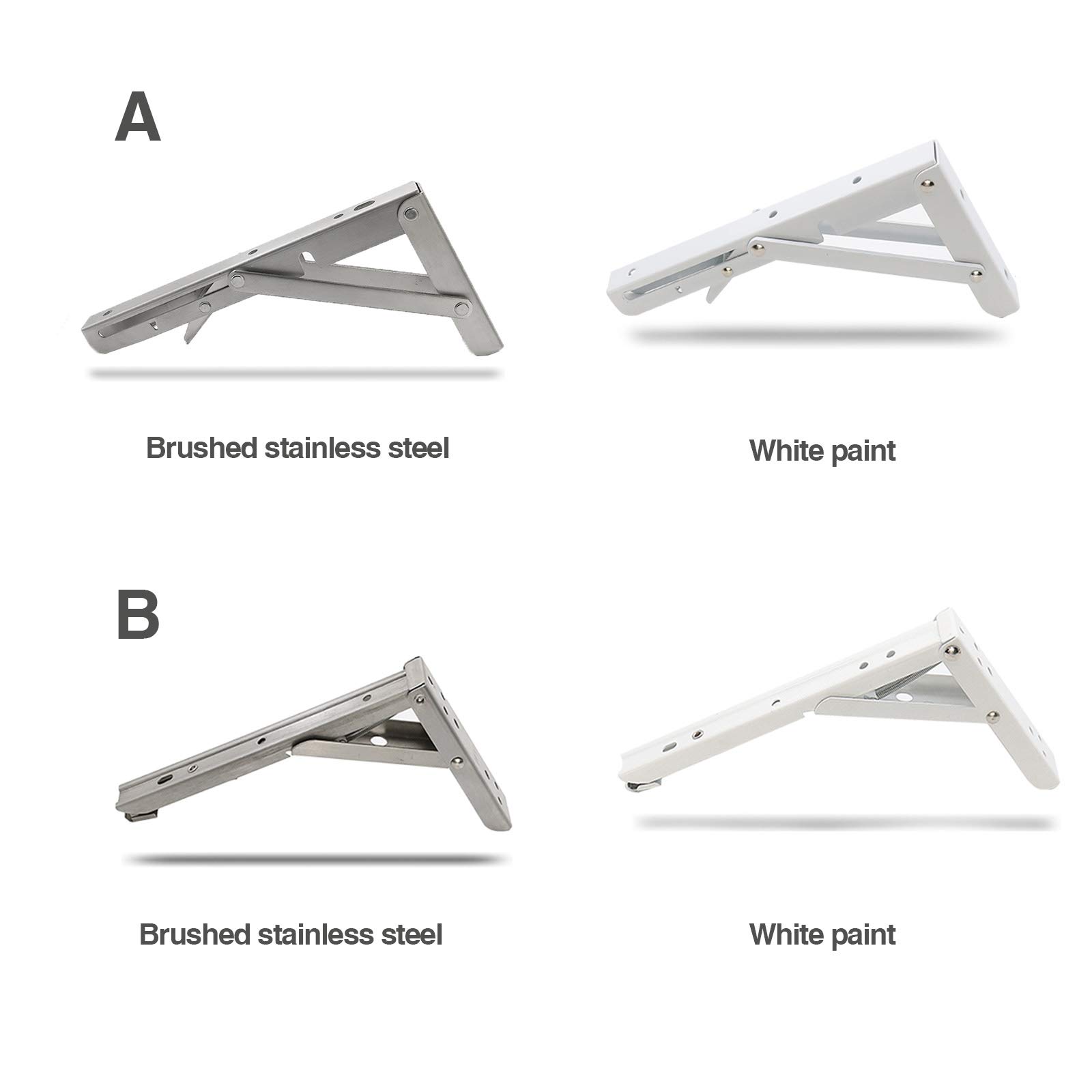 Support Triangulaire Pliable En Acier Inoxydable Support Mural Support Mural Télescopique Pour Tablette Mobile Support De Tablette De Table De Séparation Pour Les Établis De Bureau, Gain De Place