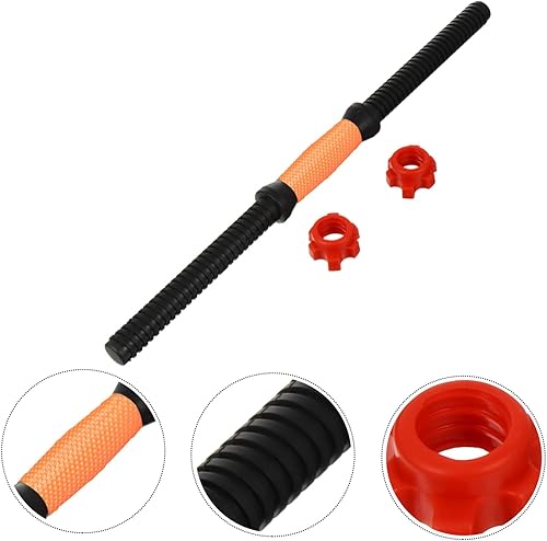 Miniatura 5 de Kisangel 1 juego de barras de mancuernas ajustables, barra de mancuernas ajustables, equipo de entrenamiento, barra de rizo, barra de mancuernas