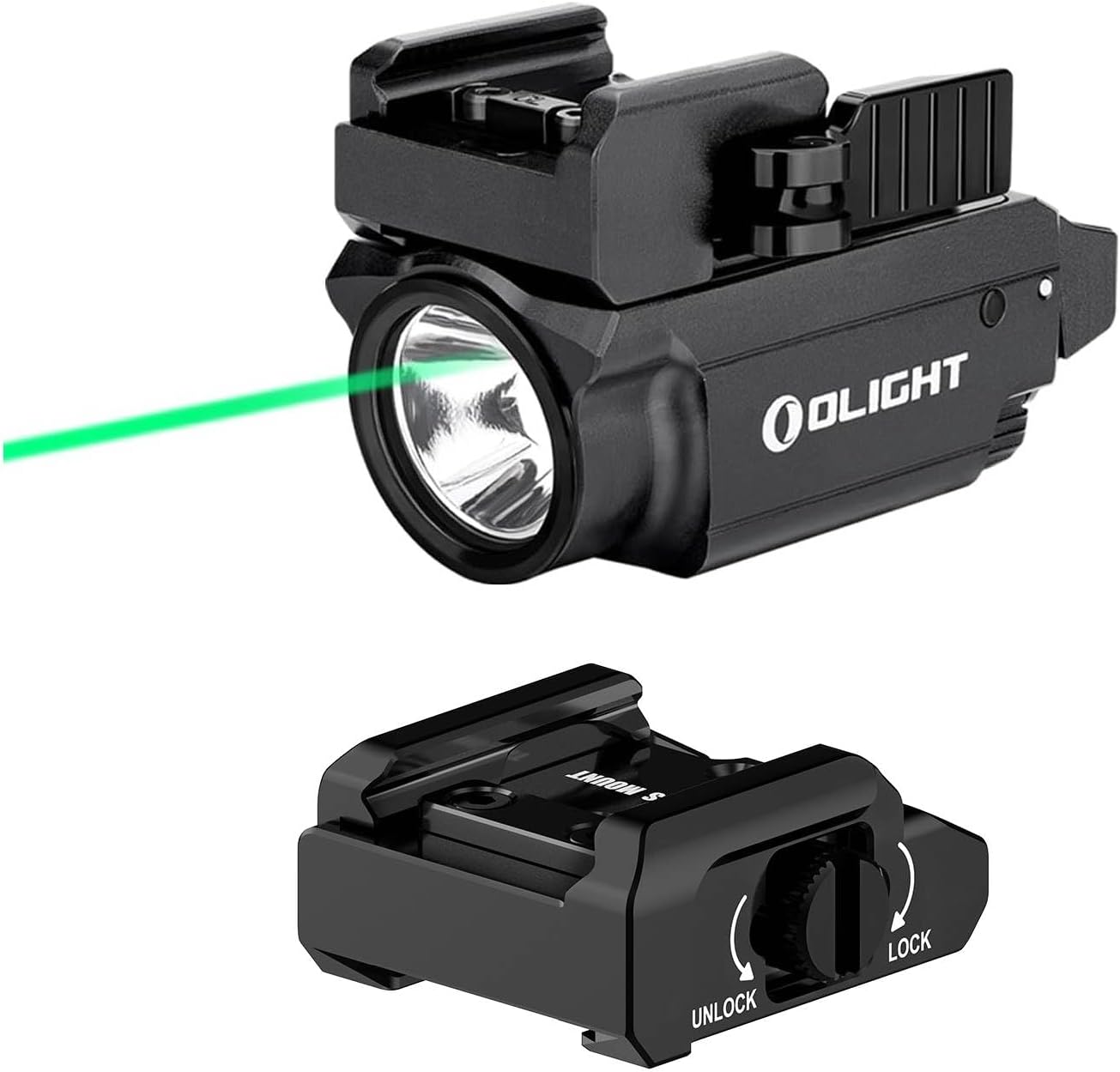 OLIGHT Baldr Mini 600 Lumens Rechargeable Tactical Light Bundles 43X Mos Rail Mount