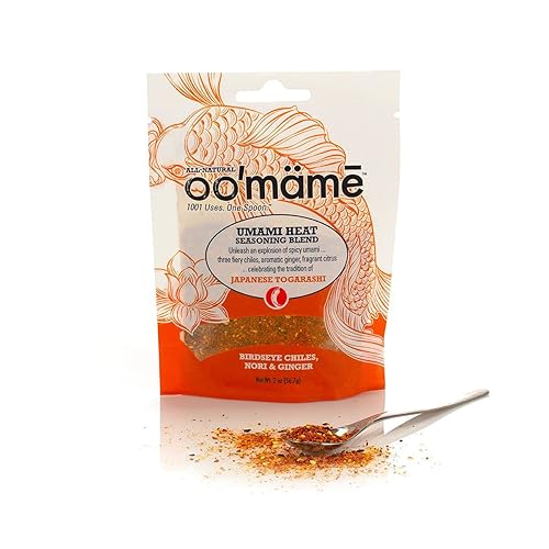Miniatura 3 de OO'mäm Umami Heat Seasoning Blend (bolsa de 2 onzas)  Mezcla de polvo premium de Umami, chiles, jengibre y cítricos  Condimento de estilo japonés