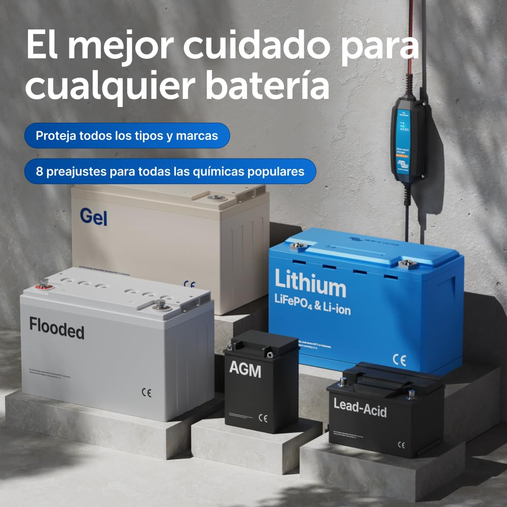 Victron Energy Blue Smart IP65 6/12-Voltios 1.1 amperios 230V Cargador de Batería, Bluetooth (CEE 7/16)