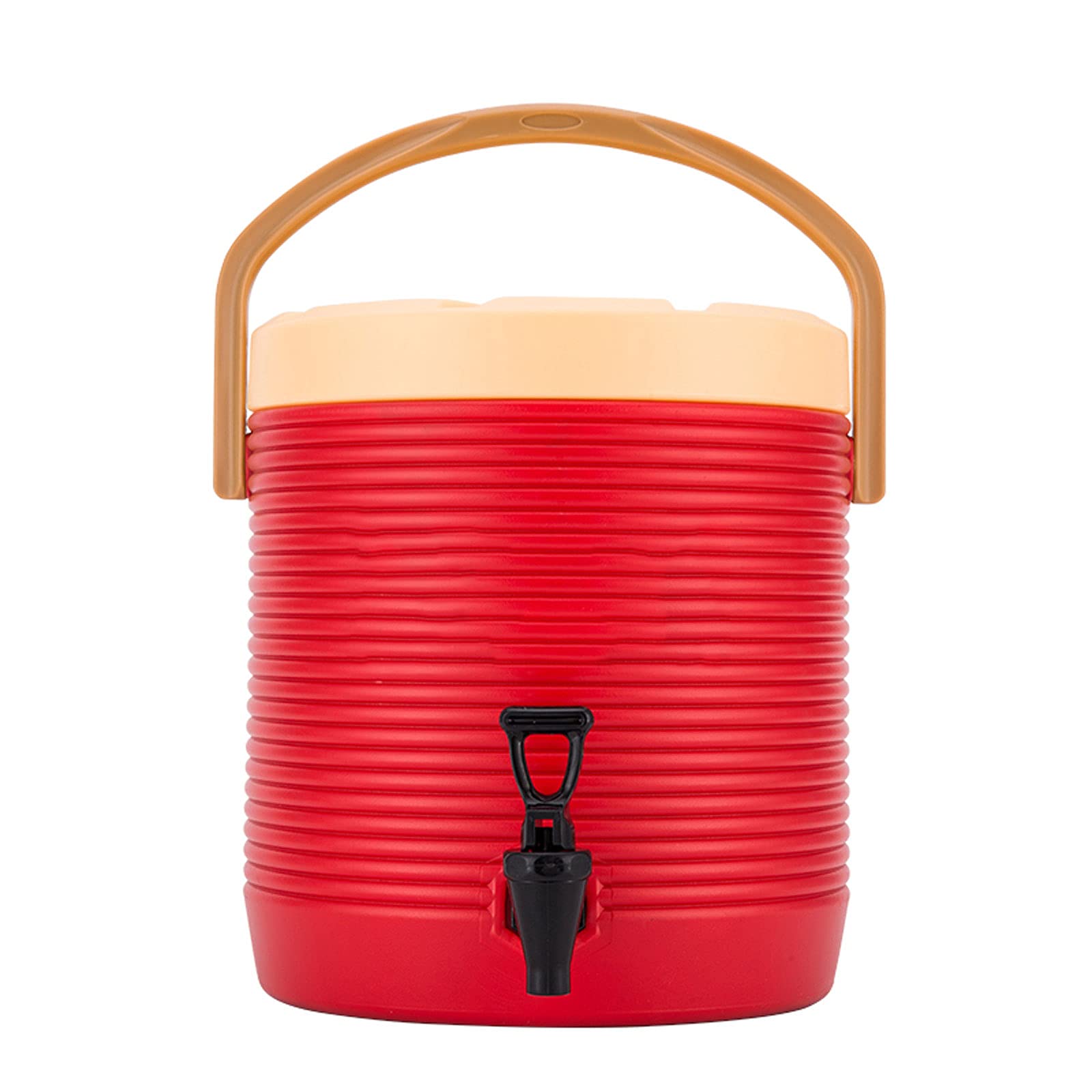 Dispensador de bebidas aislado de acero inoxidable 304, dispensador de bebidas calientes con grifo y asa para bufé comercial, mantiene el calor durante 6-8 horas