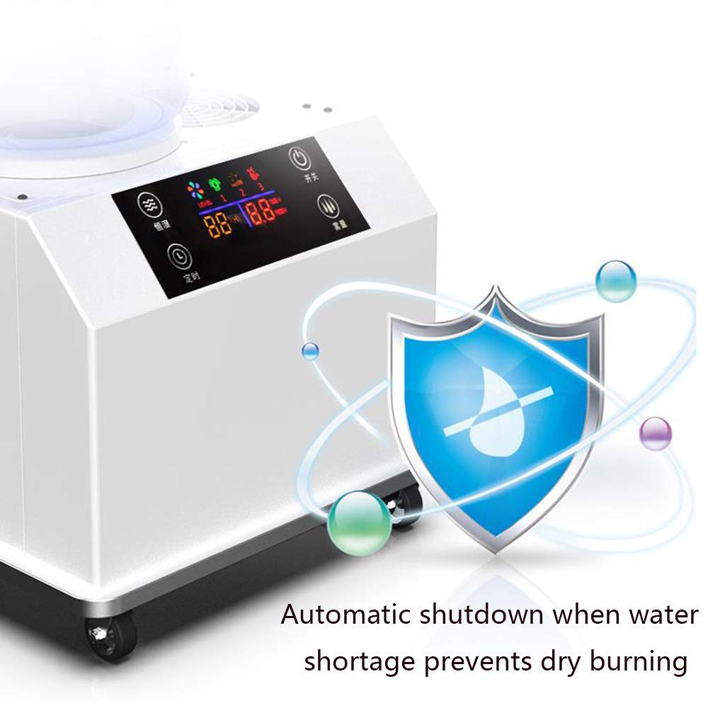 Umidificatore per Camera da Letto, umidificatore Industriale e Commerciale Filtro purificatore spruzzatore d'Aria di Grande capacità umidità costante Intelligente (12 kg/h Automatico)
